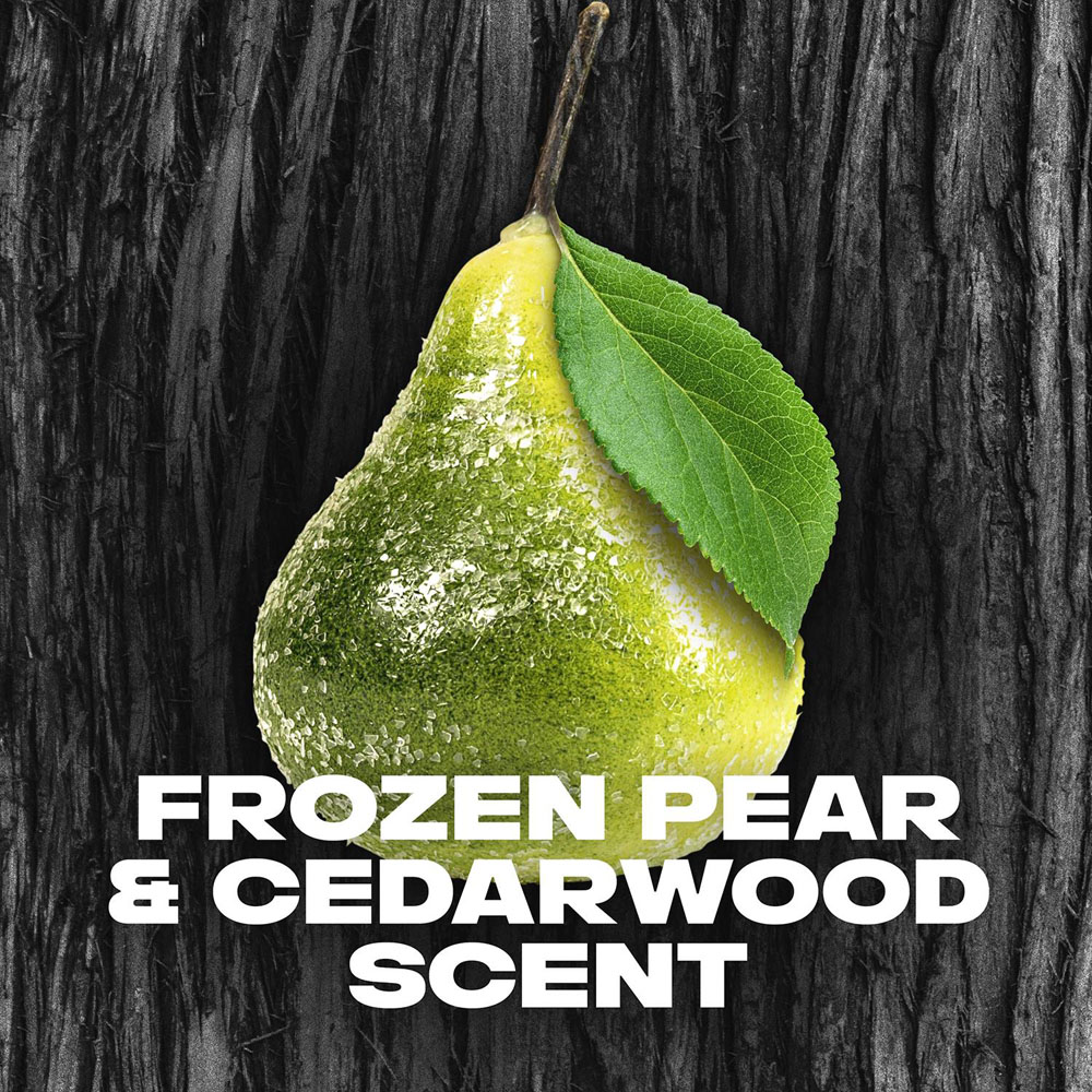 Lynx Black Frozen Pear and Cedarwood 12H Refreshing Fragrance Men's Shower Gel 225ml 18 Pack Image 6