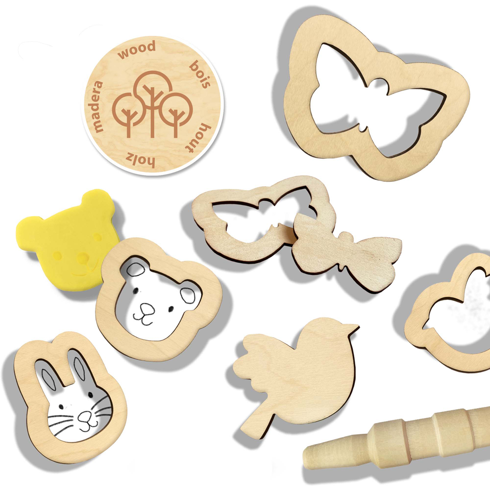 SES Creative Eco Dough with Wooden Tools Image 3