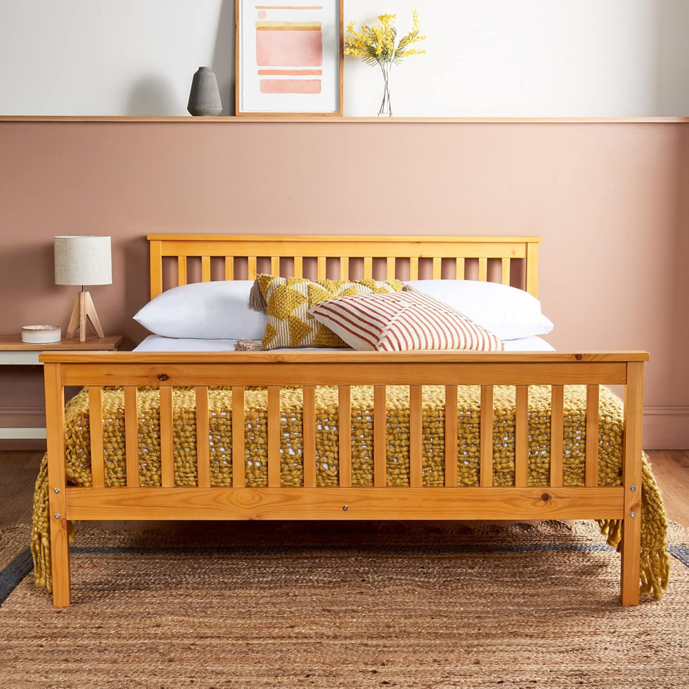 Home Treats Double Wooden Bed Frame Image 7