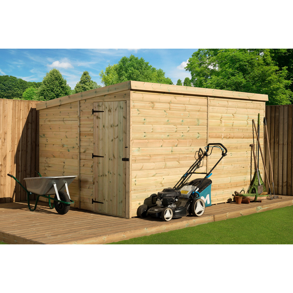 Empire Sheds 2000 8 x 8ft Tongue and Groove Pent Garden Shed Image 2