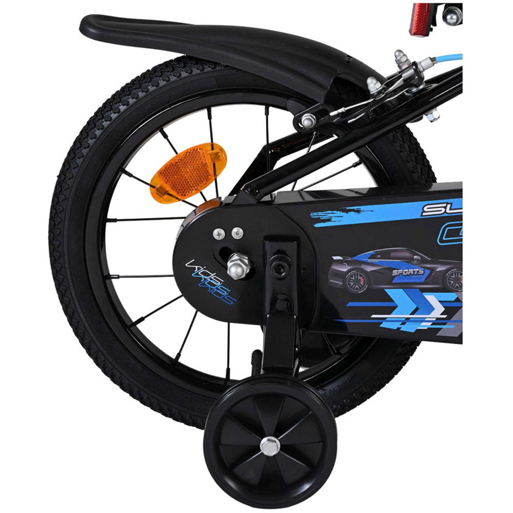 Volare Super GT Kids 14 inch Blue Bike with Stabilisers Image 7