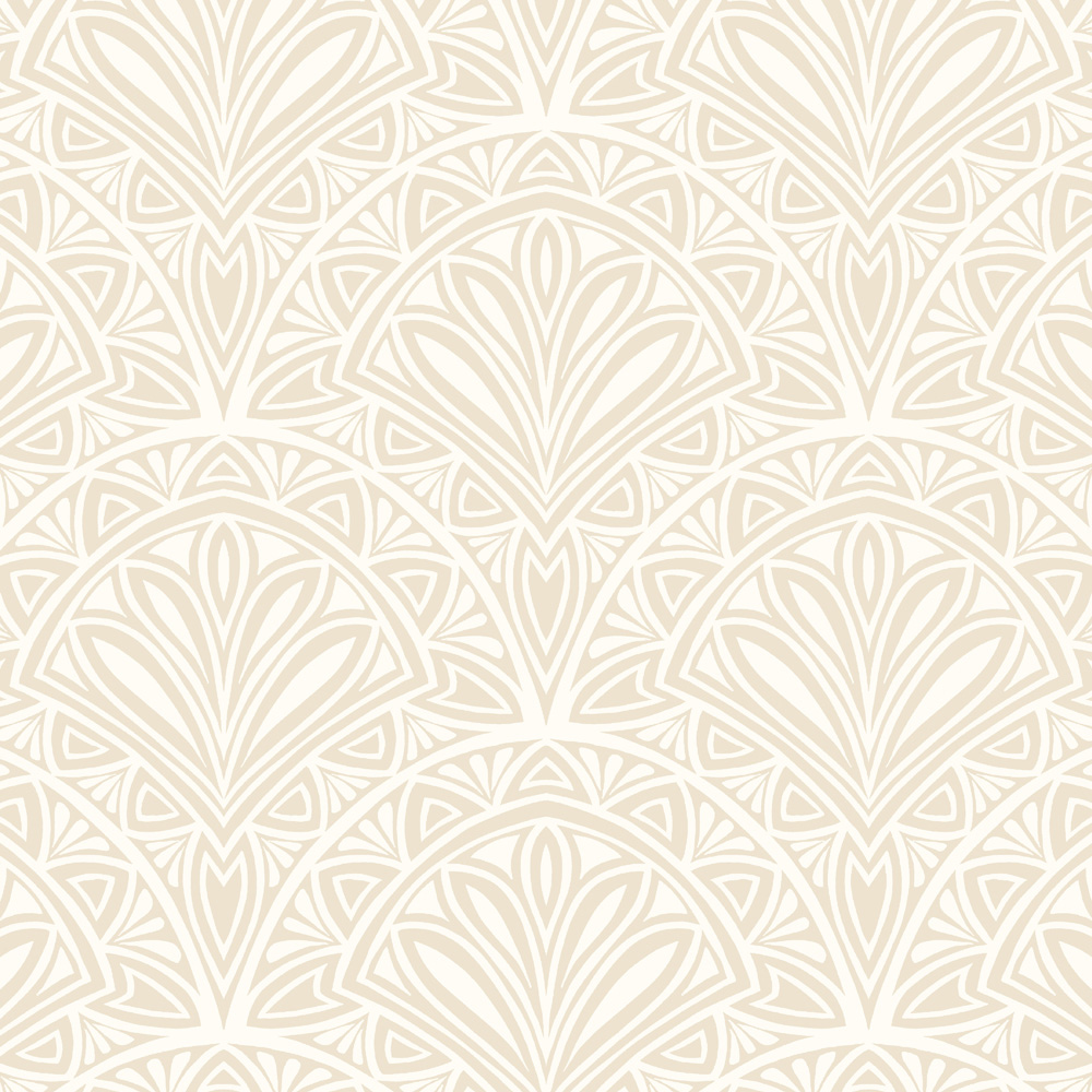 Hoopla Walls Elegance Deco Fan Natural Wallpaper Image 1