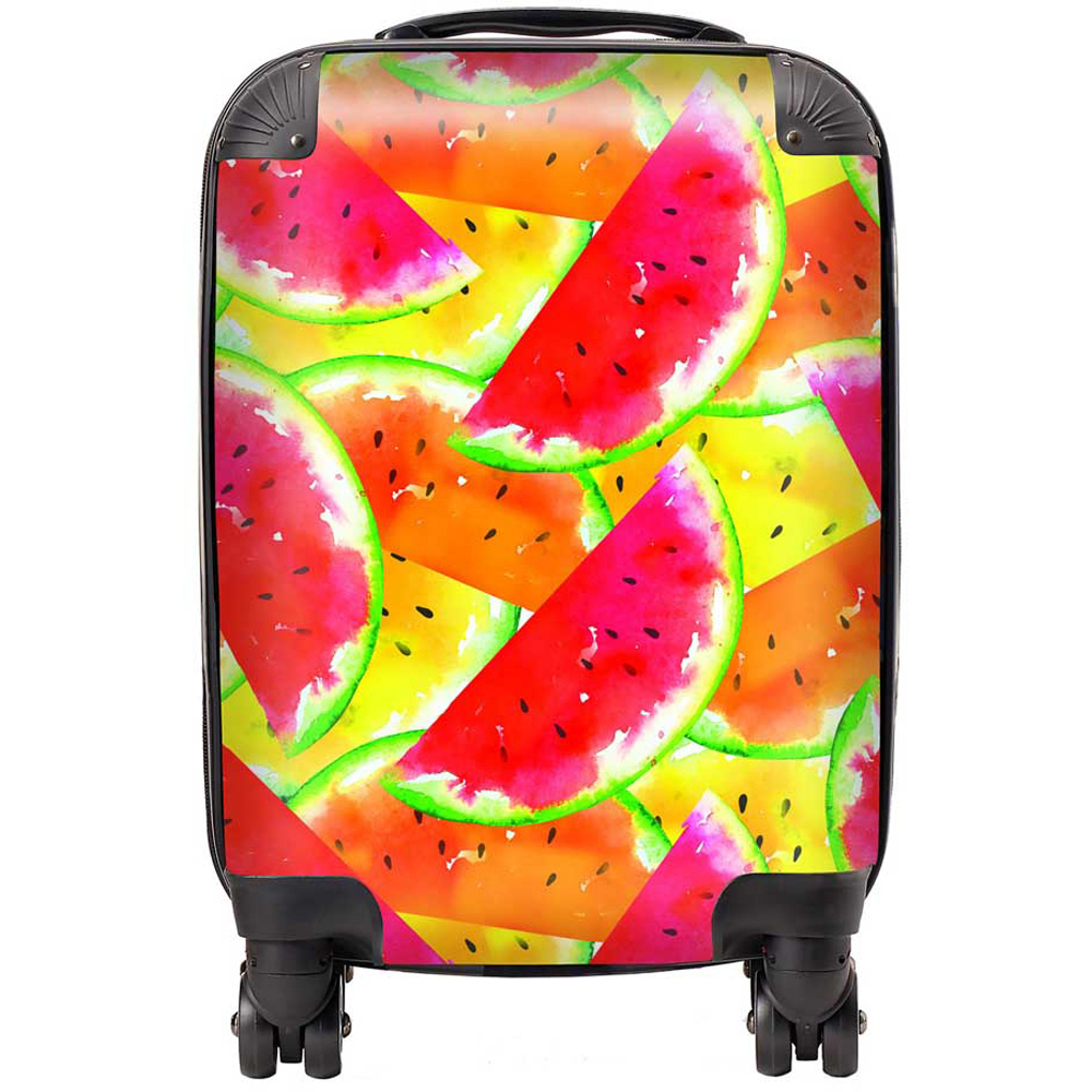 Warren Reed Designer Mini Cabin Melon Print Suitcase Image 1