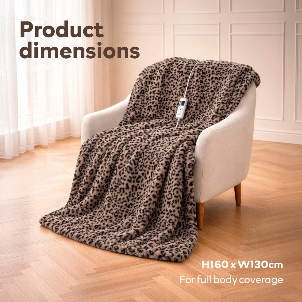 Carmen Multicolour Fleece Electric Heated Throw Over Blanket 160 x 130cm Image 6