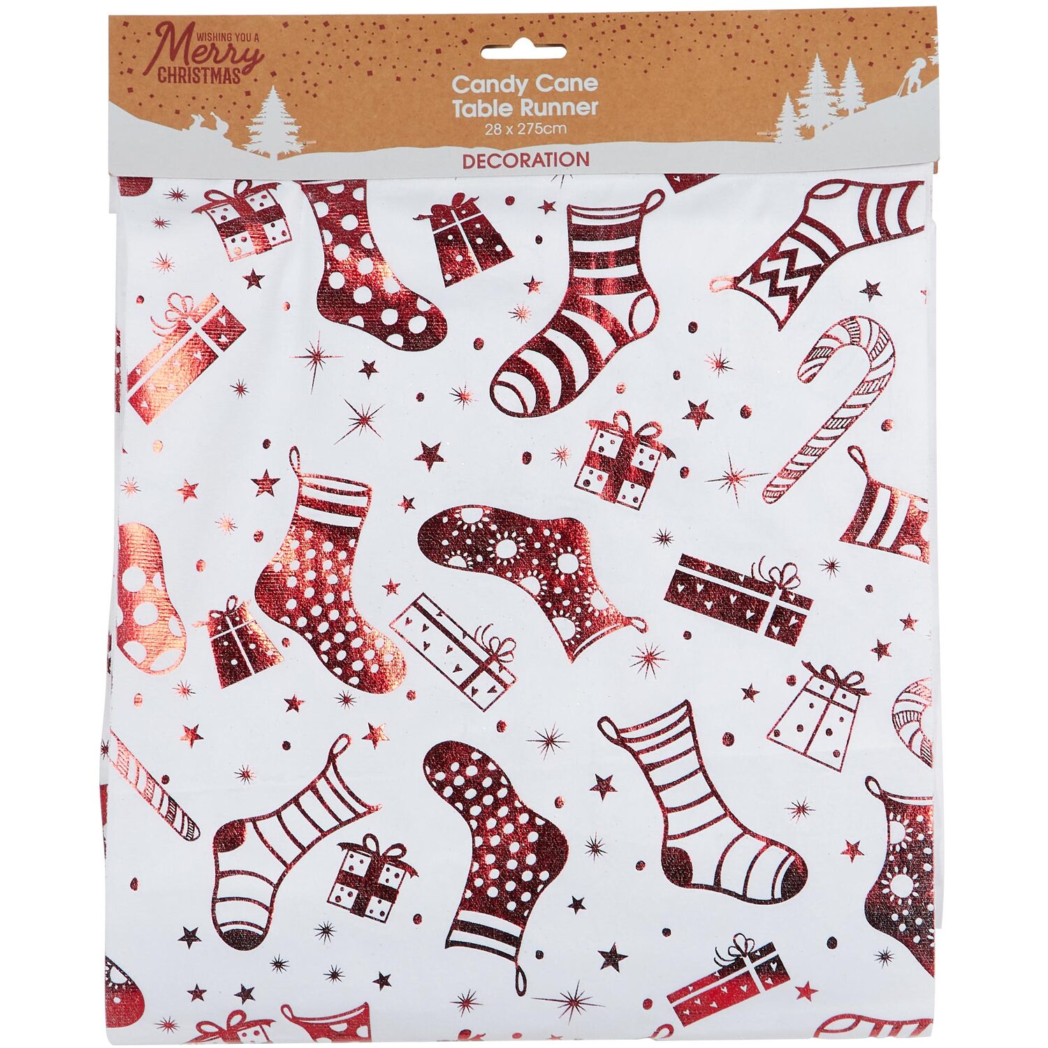 Candy Cane Table Runner Image 1