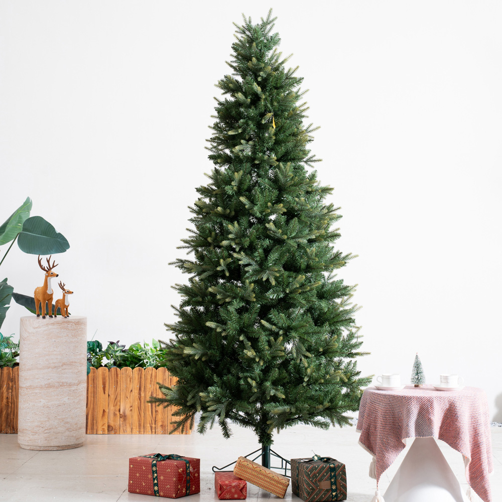 Abrihome Slim Artificial Christmas Tree with 1463 Mixed Tips 7.5ft Image 2