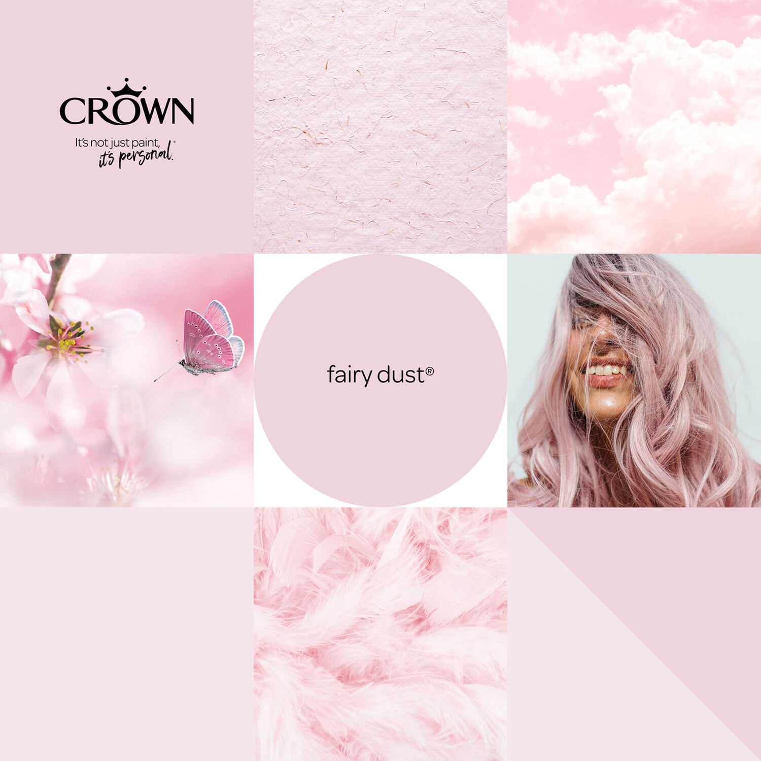 Crown Walls & Ceilings Fairy Dust Mid Sheen Emulsion Paint 5L Image 7