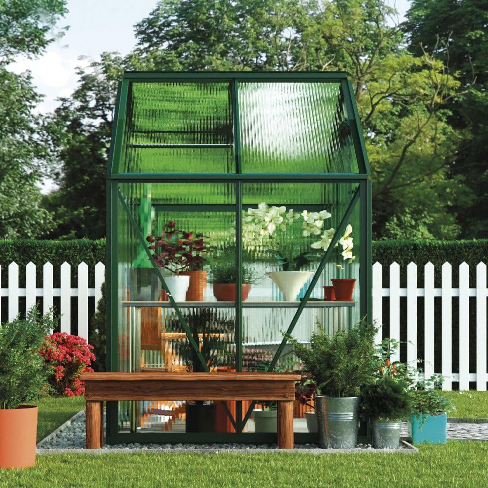 Garden Gear Green 6.2 x 4.3 x 6.6ft Greenhouse Image 5