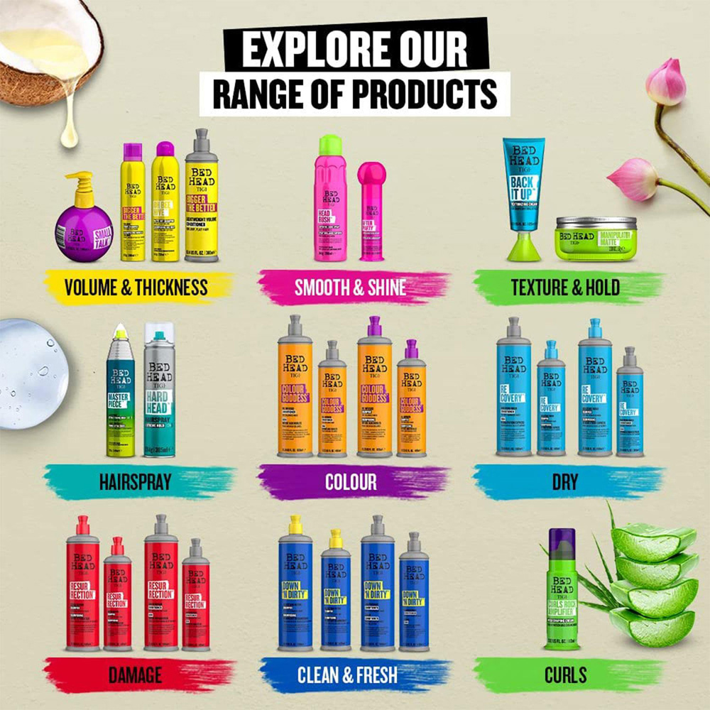 TIGI BedHead Small Talk Thickifier Energiser Stylizer Hair Volume Cream 240ml 6 Pack Image 8