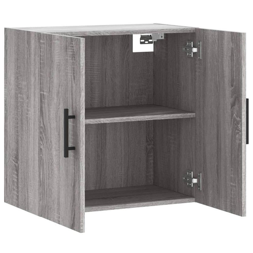 vidaXL 2 Door Grey Sonoma Wall Cabinet Image 6