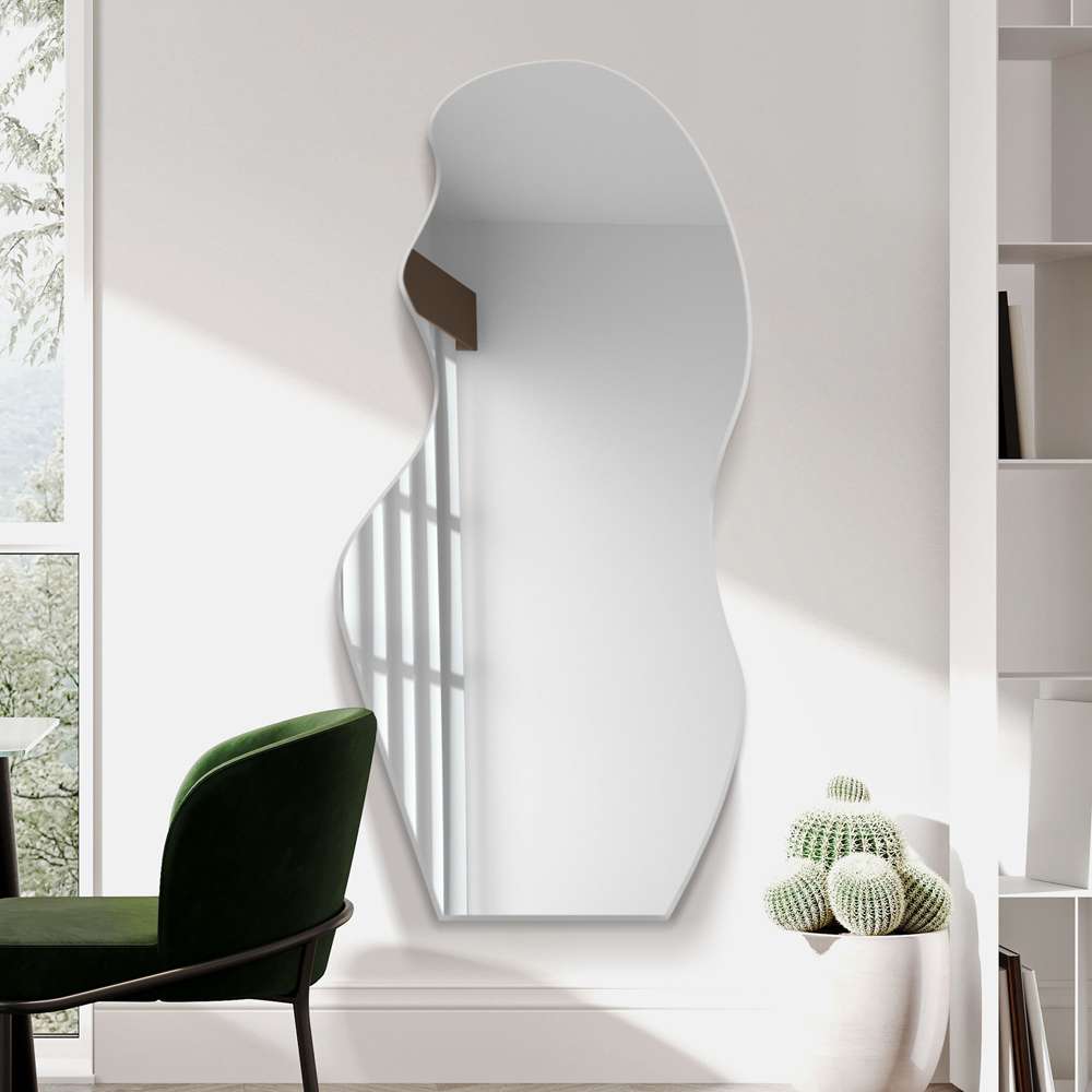 MirrorOutlet The Lacuna Frameless Pond Wall Mirror 120 x 50cm Image 6