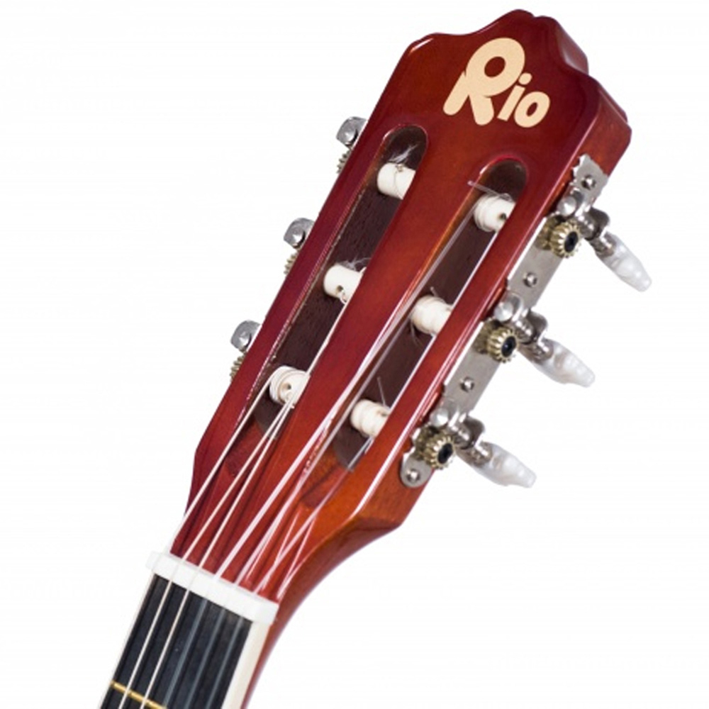 Rio 4/4 Size 39" Acoustic Guitar Package for Beginners - Sunburst Image 5