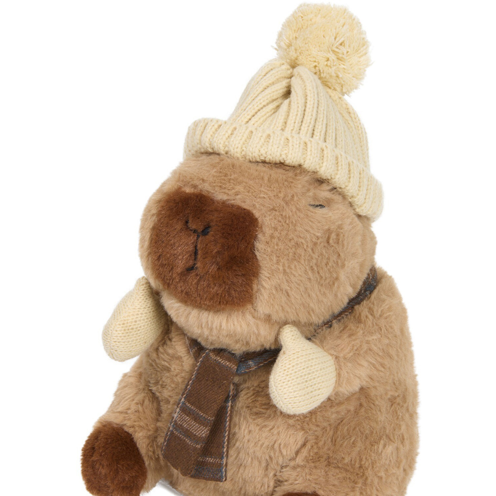 Winter Capybara Doorstop Brown Image 4