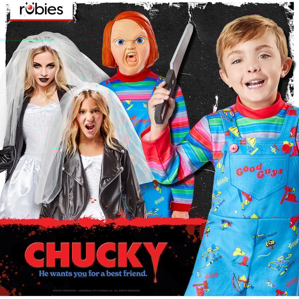 Chucky Adult Deluxe Tiffany Halloween Costume Large Image 6