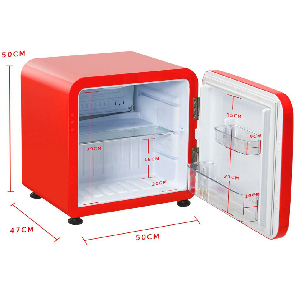 Costway EP24436GB-RE Red 45L Mini Fridge Image 9