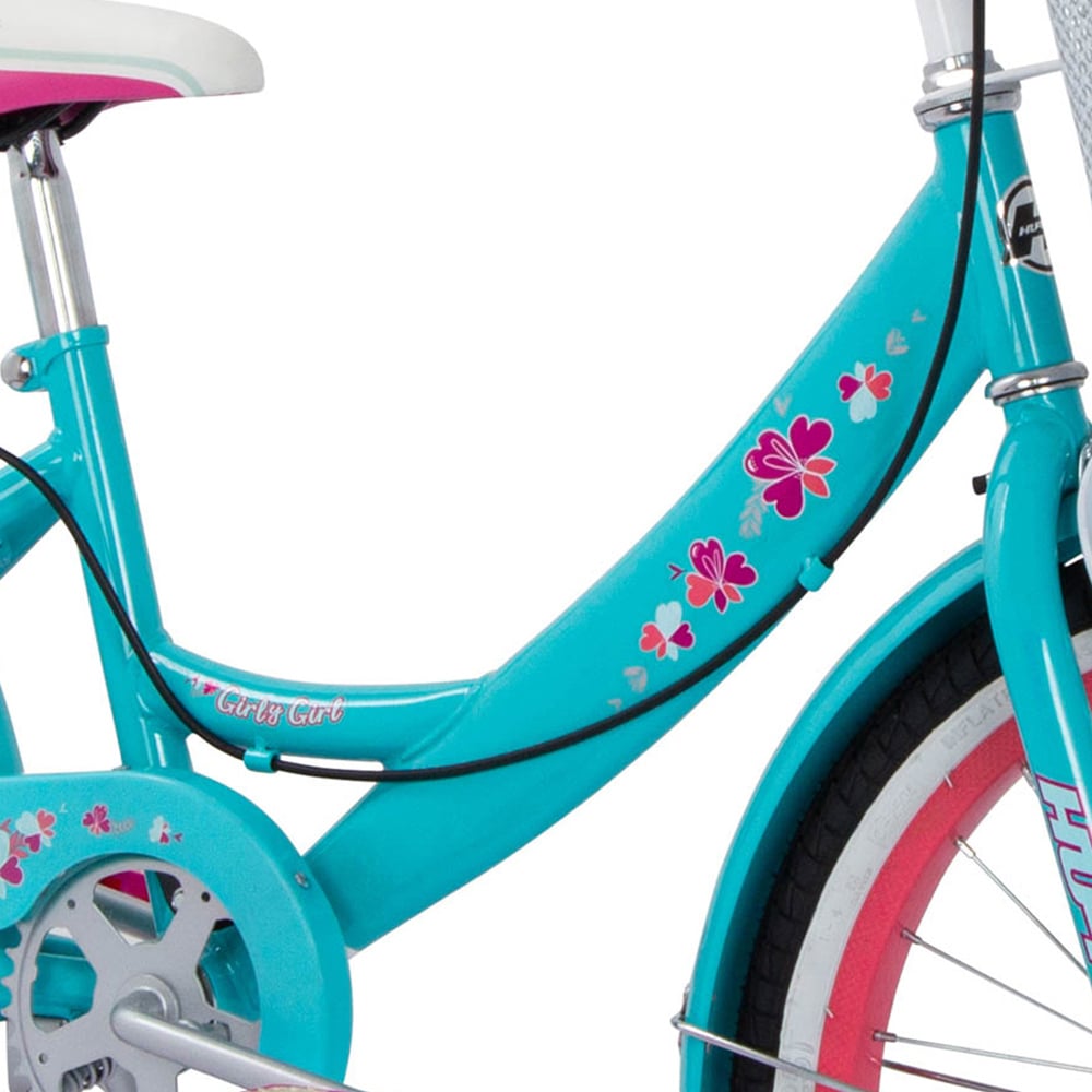Huffy Girly Girl 23275W Aqua Blue Single Speed 20 inch Kids Bike Image 4