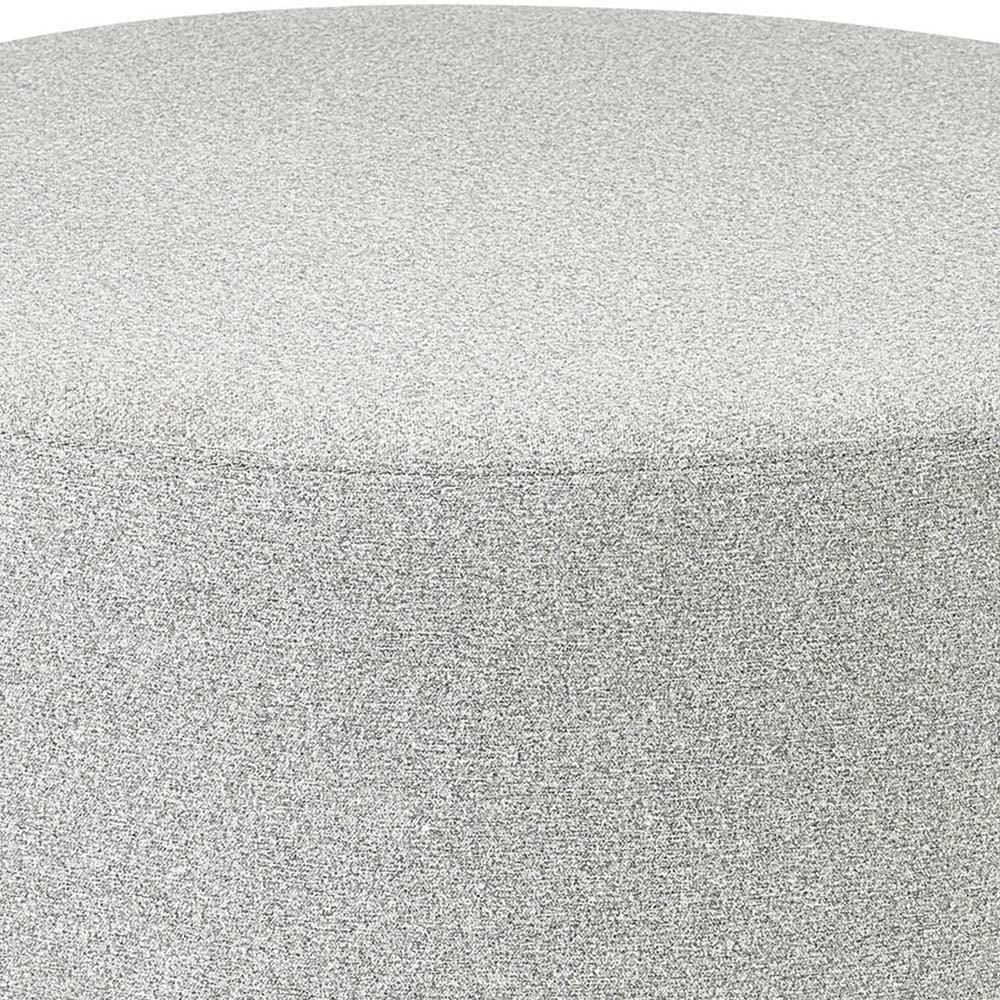 Julian Bowen Seattle Grey Linen Foot Stool Image 5