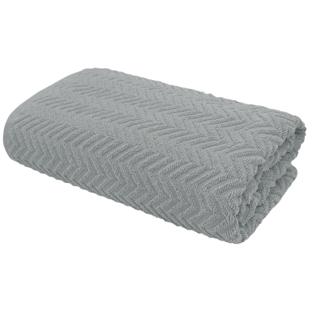 Velosso Moda Silver Bath Towel Set of 2 Image 1