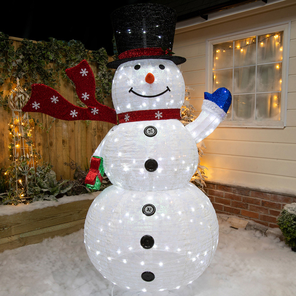 The Christmas Centre 200 LED Light-Up Pop-Up Snowman 6ft Image 1