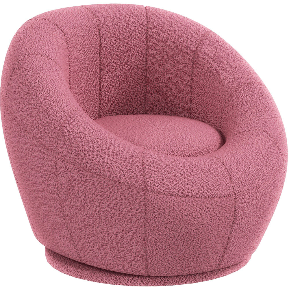 Portland Pink Swivel Accent Chair Image 2