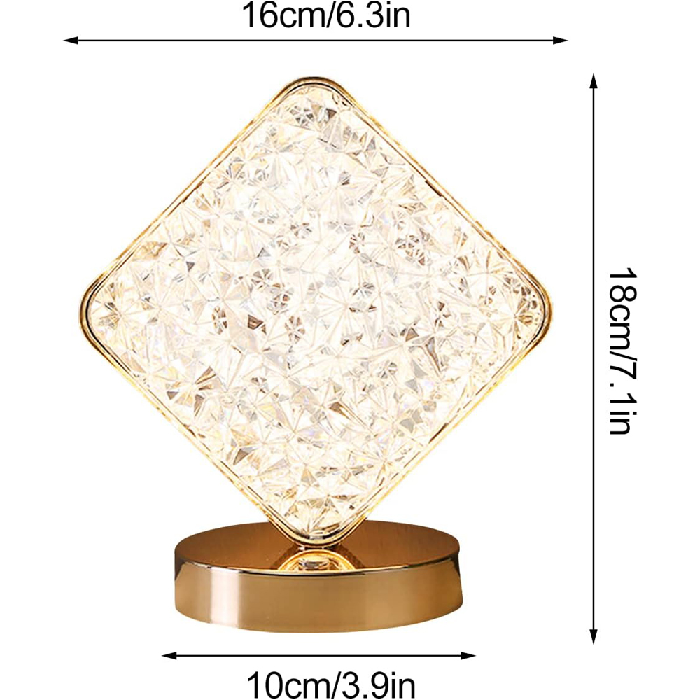 ExtraStar Cordless Rechargeable Rhombus Desk Lamp Image 5