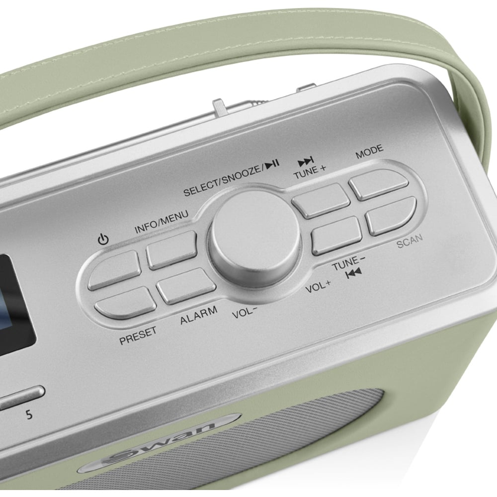 Swan Retro Green DAB Bluetooth Radio Image 4