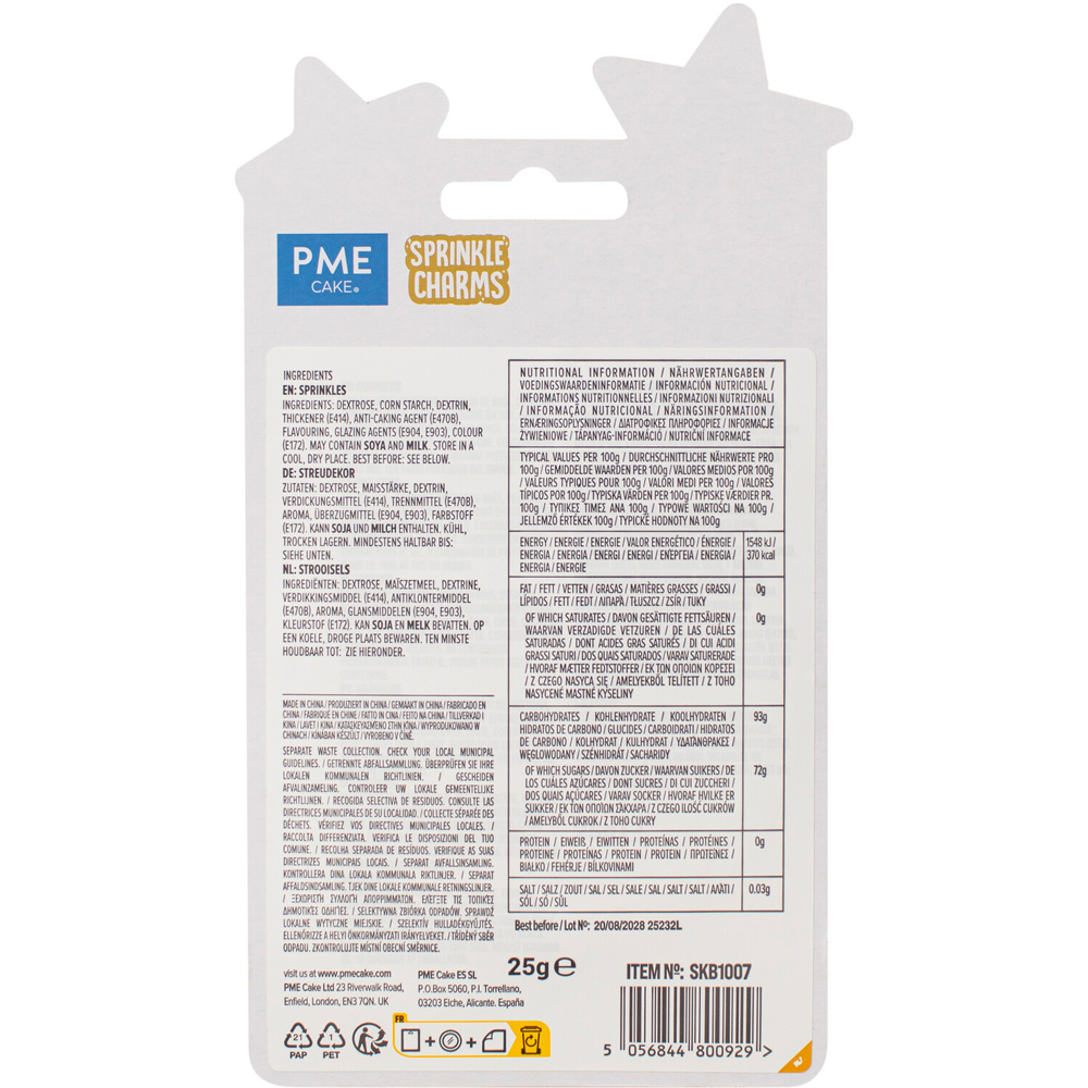PME Stars Sprinkle Charms Gold Image 3