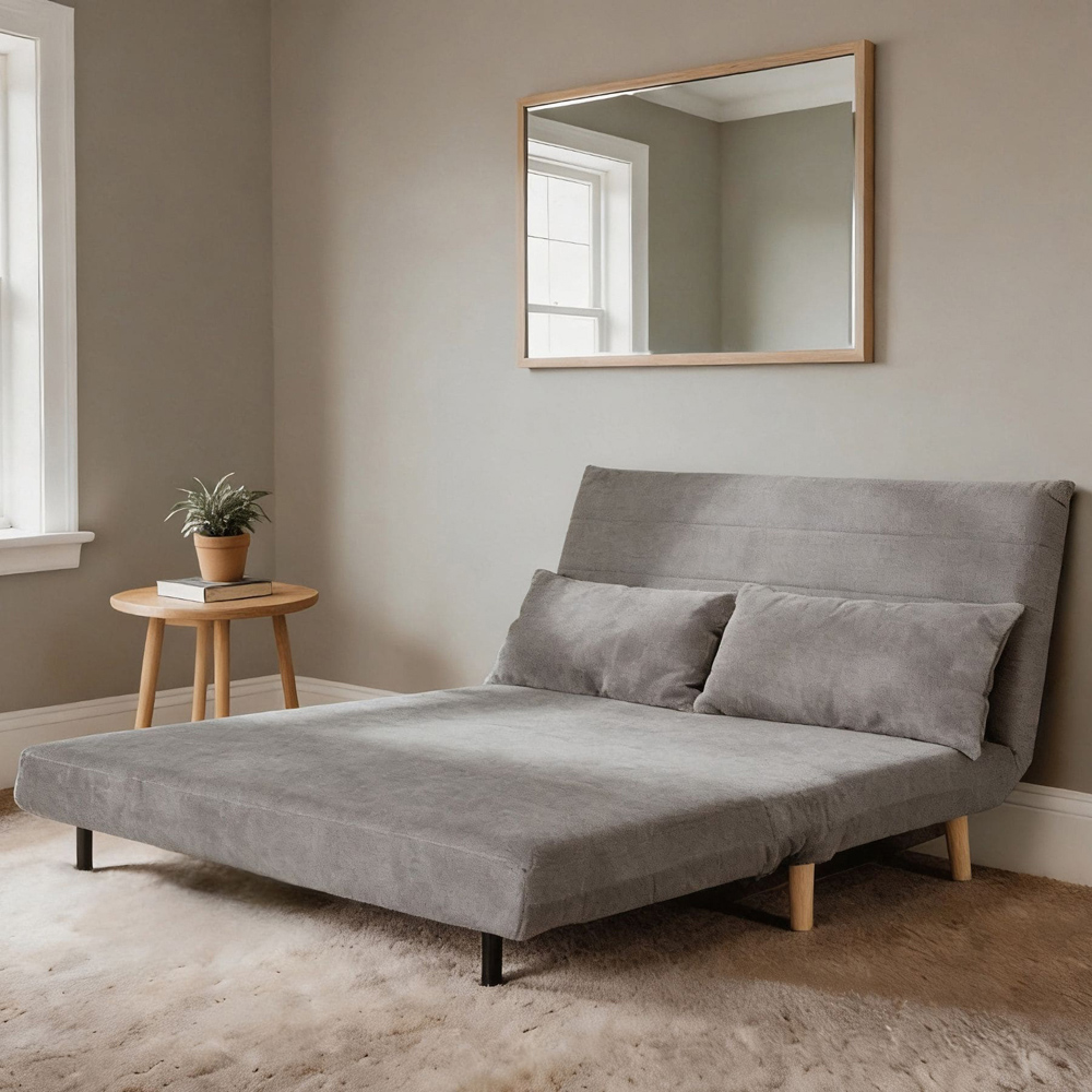 Home Source Lorena Double Grey Sofa Bed Image 6