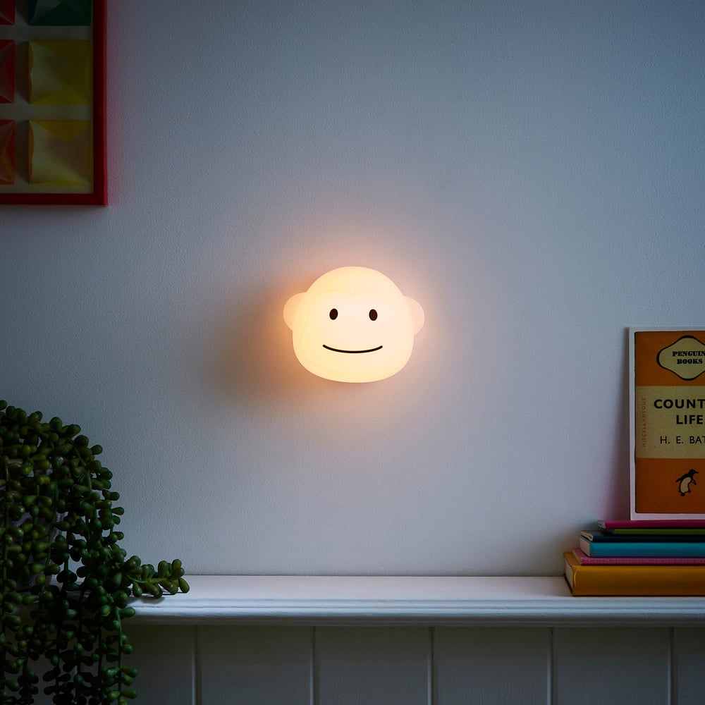 Glow Colour Changing Millie Monkey LED Silicone Night Wall Light Image 7