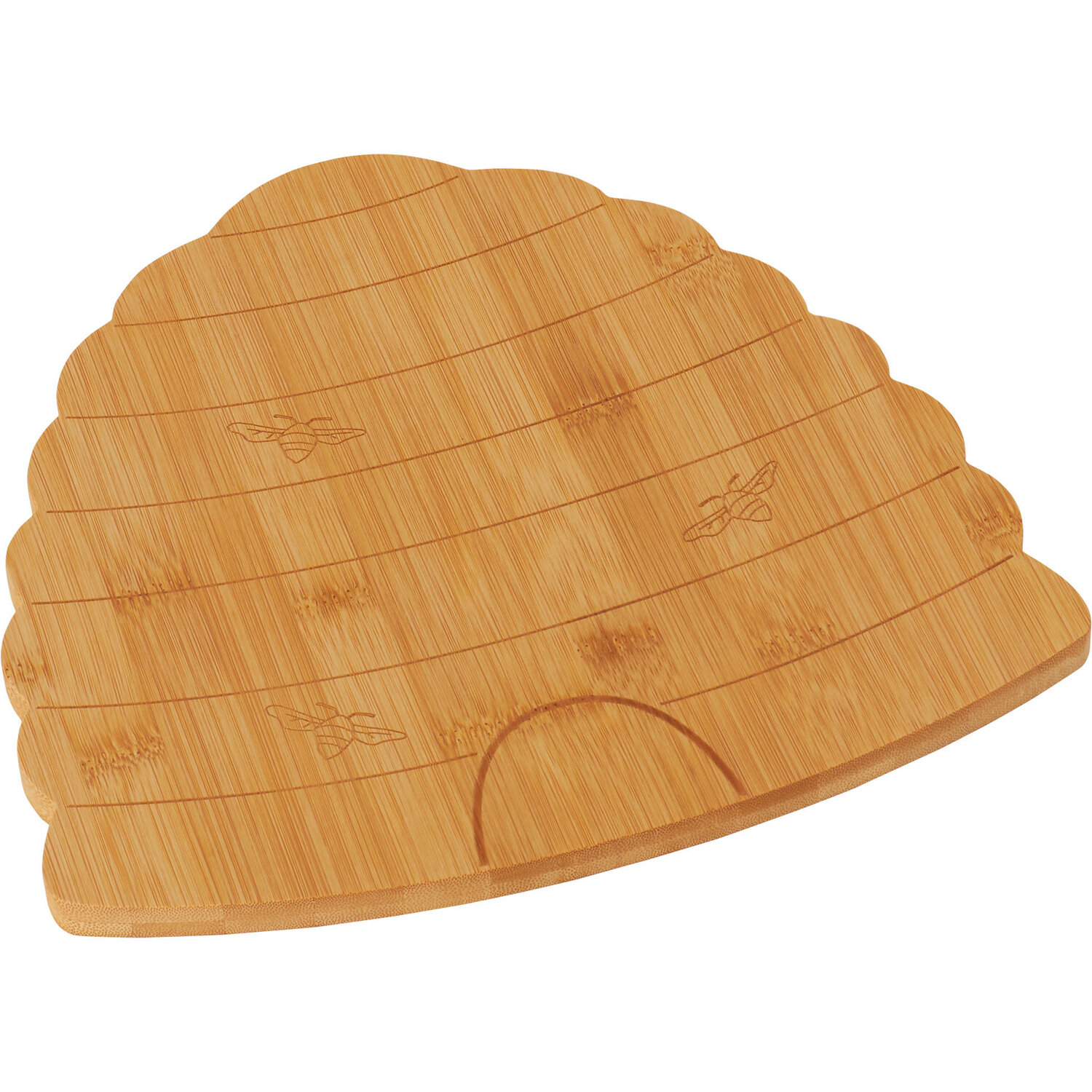 Honey Bees Beehive Bamboo Serving Board - Natural Image 4
