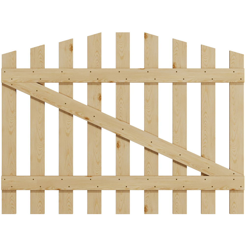 Outdoor Minimalist Nature Wooden Fence Gate, 90 x 120 x 2.5cm Image 4