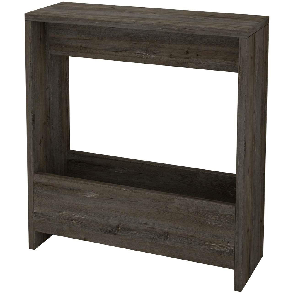 Decortie Simpi Single Shelf Dark Coffee Modern Side End Table Image 2