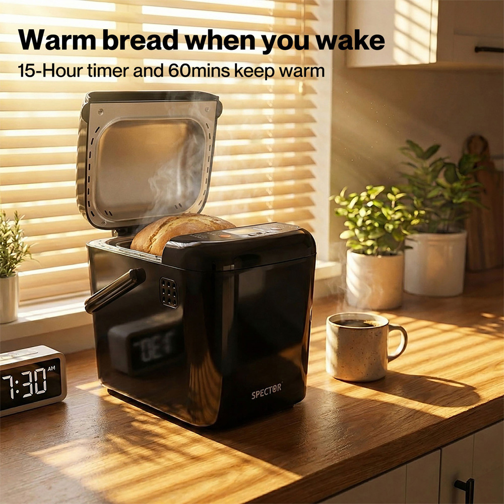 Spector BM2002-BK-UK 19-in-1 Non-Stick Bread Maker 500W Image 6
