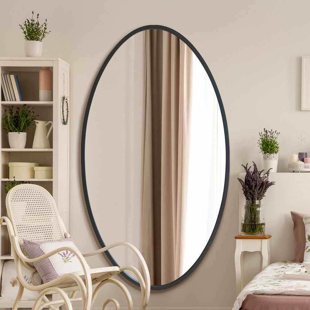 MirrorOutlet The Ovale Frameless Oval Wall Mirror 180 x70cm Image 7