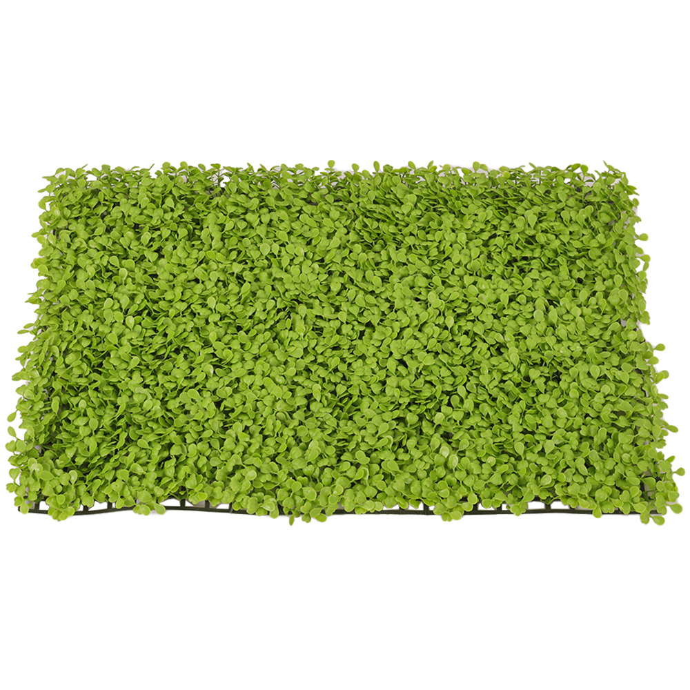 Living and Home Light Green Artificial Plant Hedge Wall Panel 60 x 40cm Image 2