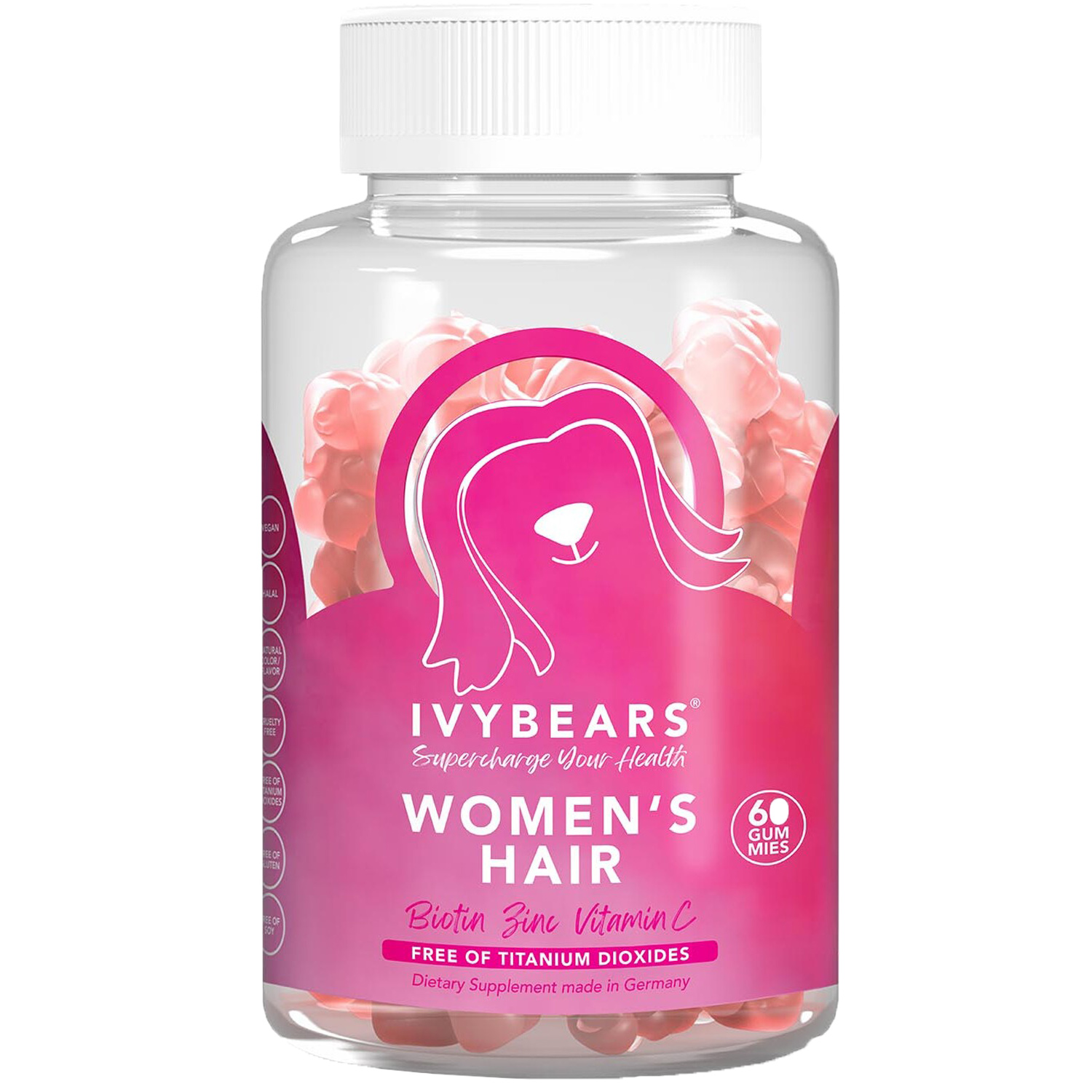 IvyBears Women's Hair Gummies - Pink Image