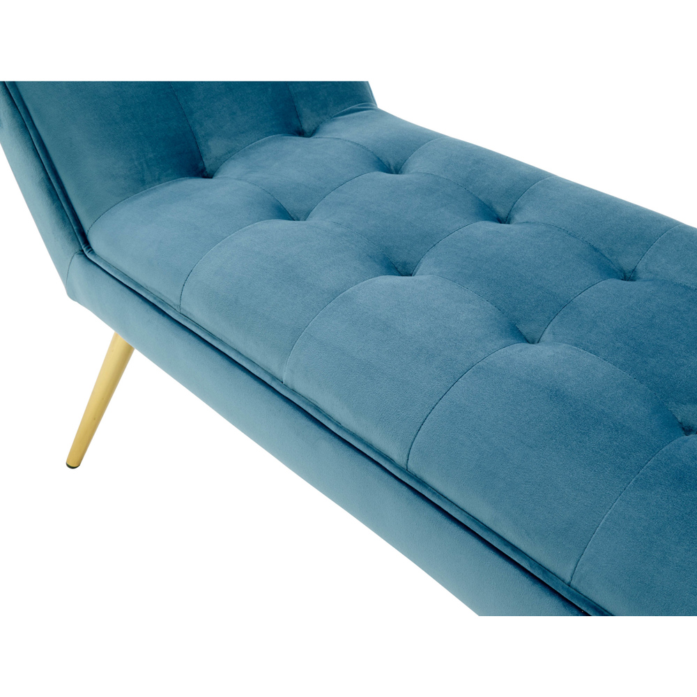 GFW Turin Teal Blue Upholstered Window Seat Image 5