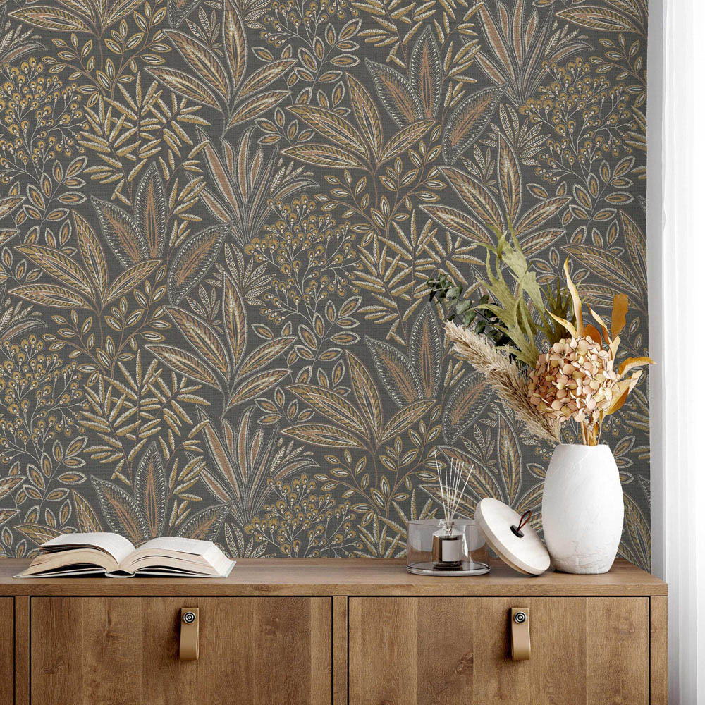 Crown Sahara Leaf Deep Mocha Wallpaper Image 3