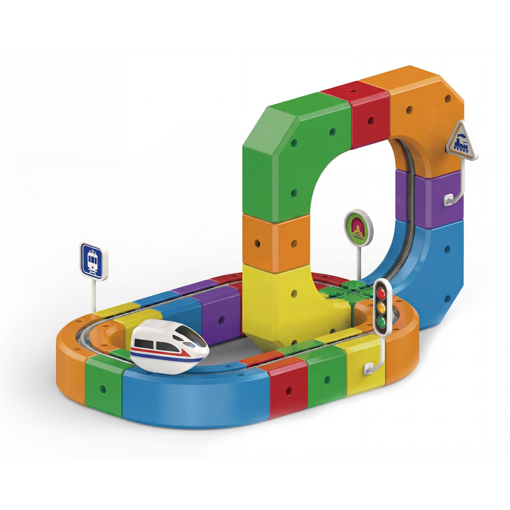 81 Piece Electric Train Set Image 2