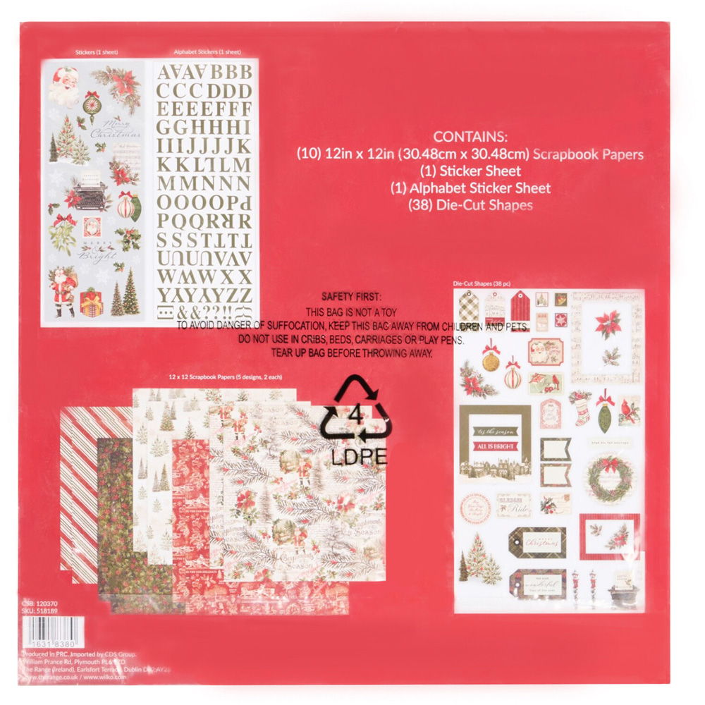 Christmas Vintage Scrapbook Kit Image 2