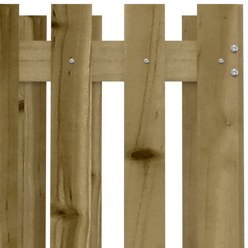 vidaXL Brown Pine Wood Garden Planter 70 x 70 x 70cm Image 6