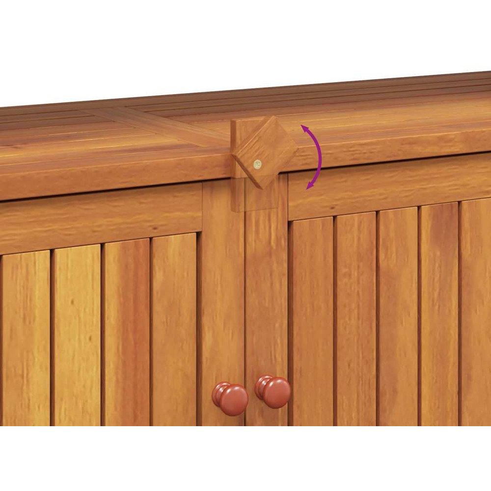 vidaXL 2 Door Single Open Shelf Garden Console Table Image 6