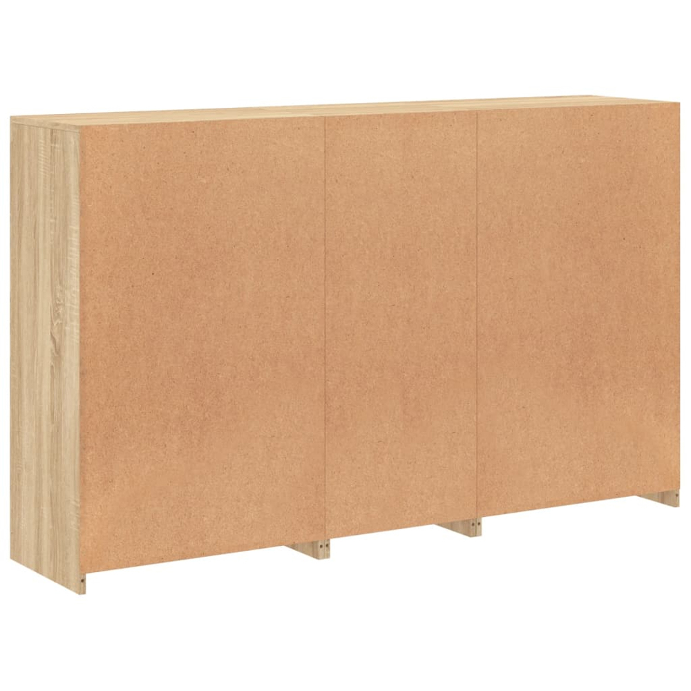 vidaXL 6 Door 6 Shelf Sonoma Oak Large Sideboard Image 8