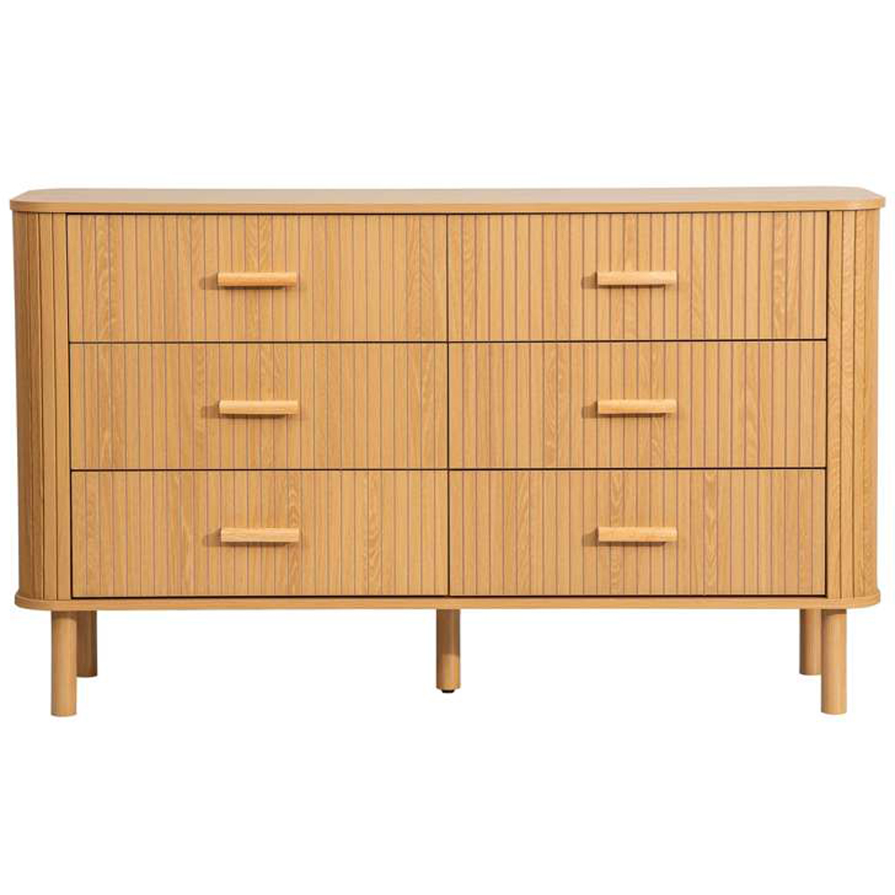 Birlea Axel 6 Drawer Fluted Chest of Drawers Image 3