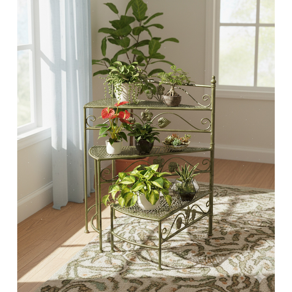Avilo 3-Tier Metal Plant Stand 64 x 77cm Image 4