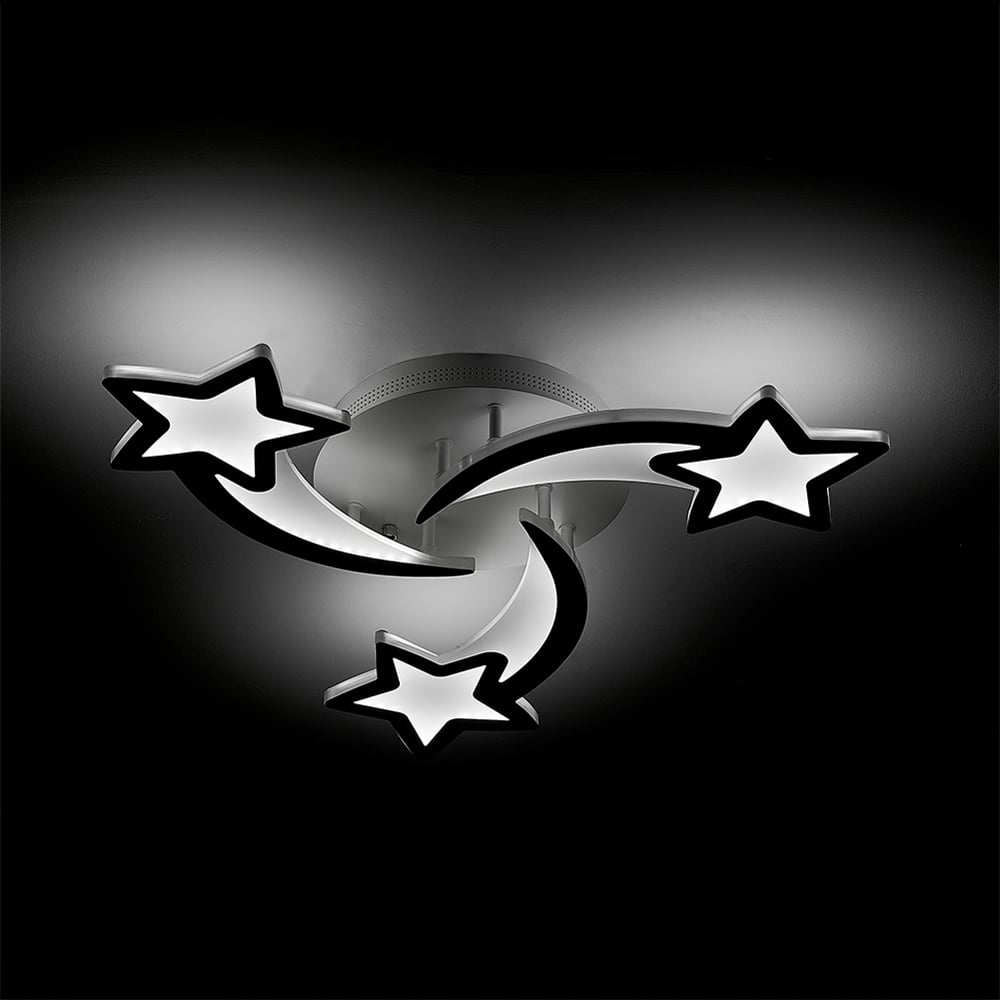 Living and Home White Shooting Stars LED Ceiling Light Image 5