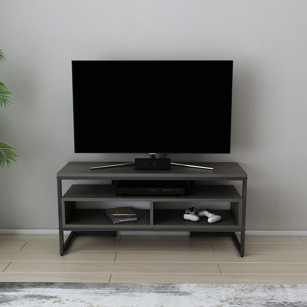 Decorotika Merrion 3 Shelf Black Wenge TV Stand for 50 inch TV Image 4