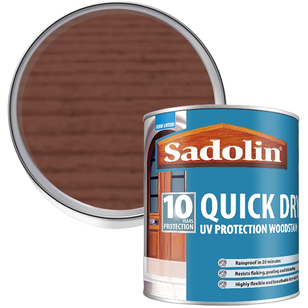 Sadolin Quick Dry 10 Year Teak Woodstain 1L Image 1