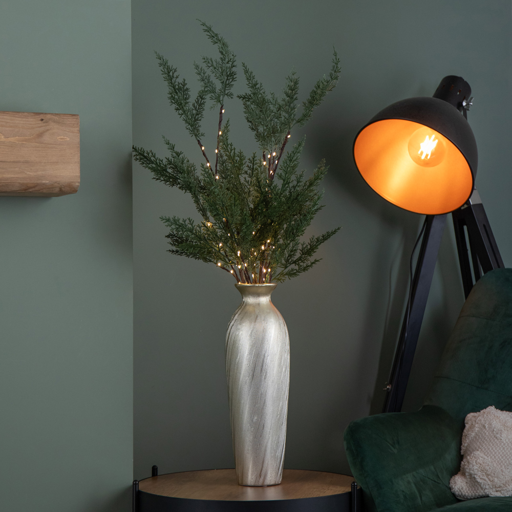 Samuel Alexander Warm White LEDs Light Up Christmas Fir Twig 90cm 3 Pack Image 8
