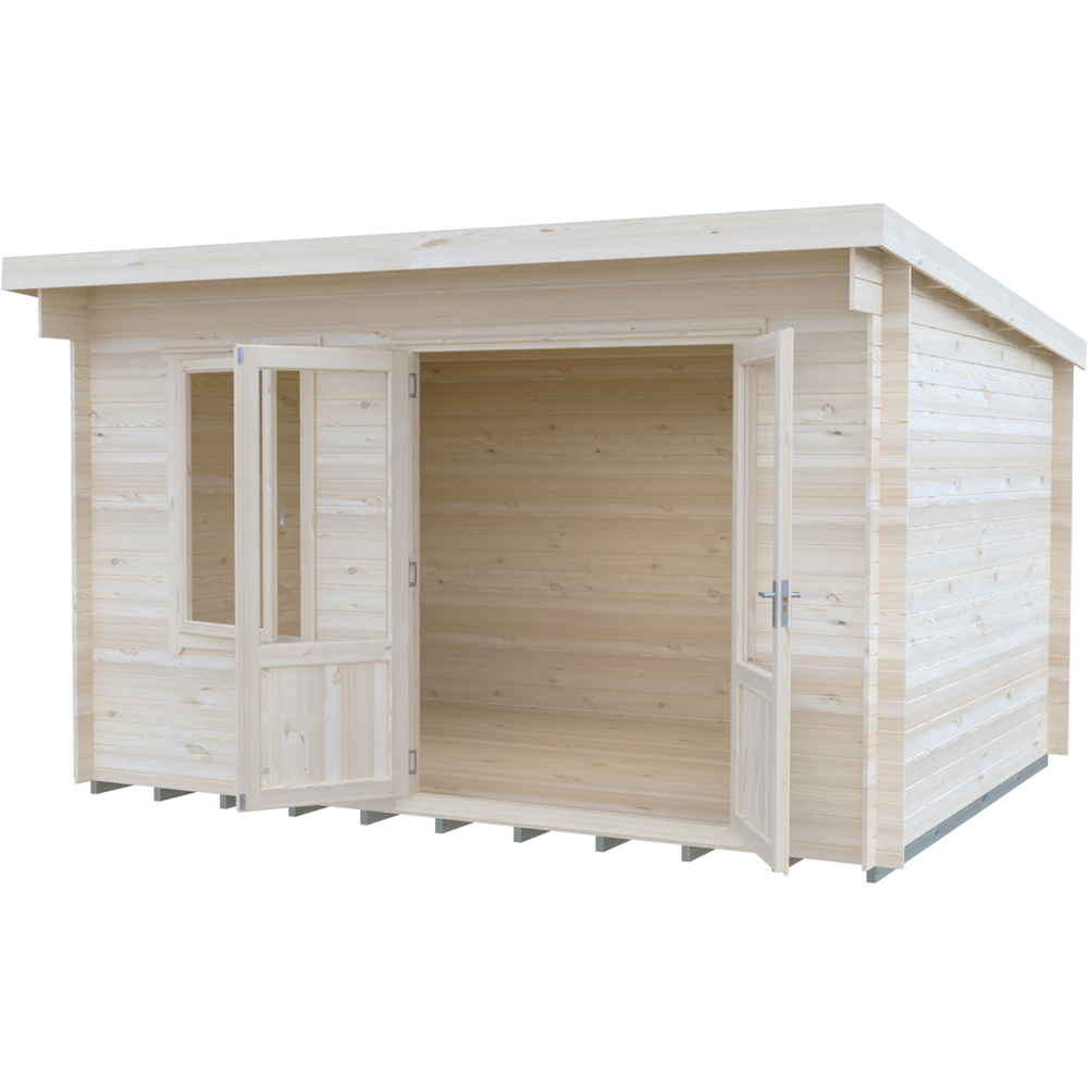 Shire Edgefield 13 x 10ft Apex Garden Log Cabin Image 3